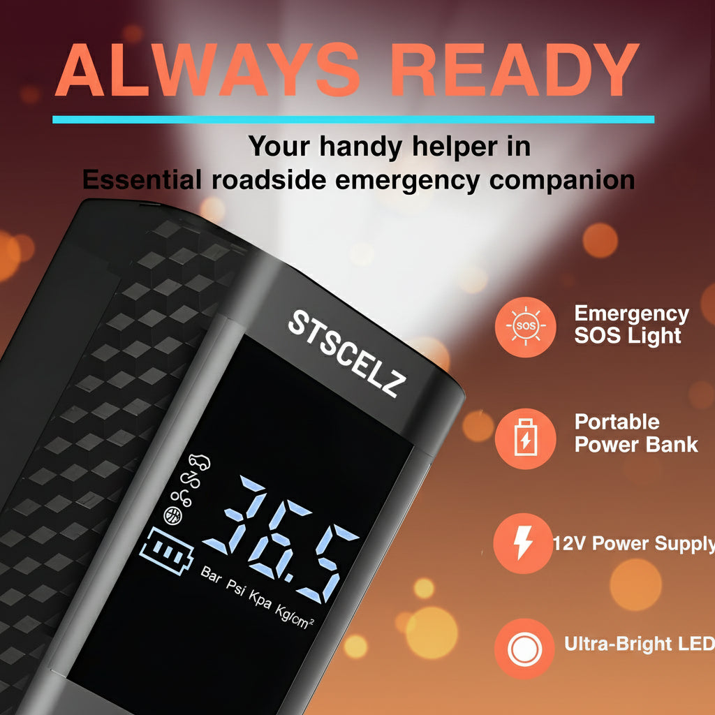 🔧 AirPro X150 – Compresseur d’air portable sans fil pour pneus