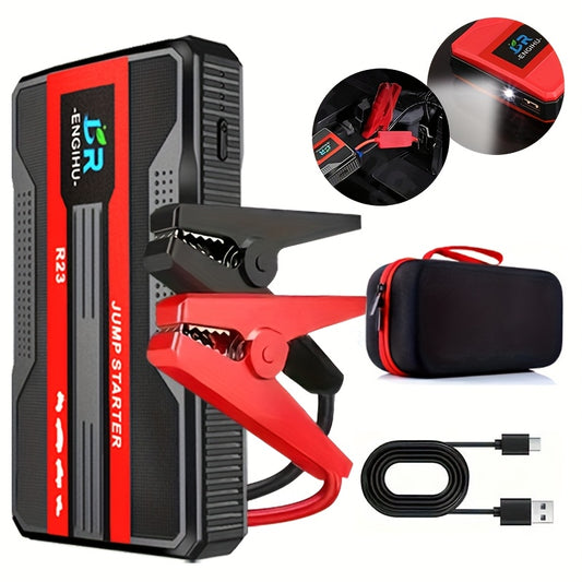 ⚡ JumpStart Pro – Démarreur voiture portable 12V avec lampe LED et batterie externe intégrée