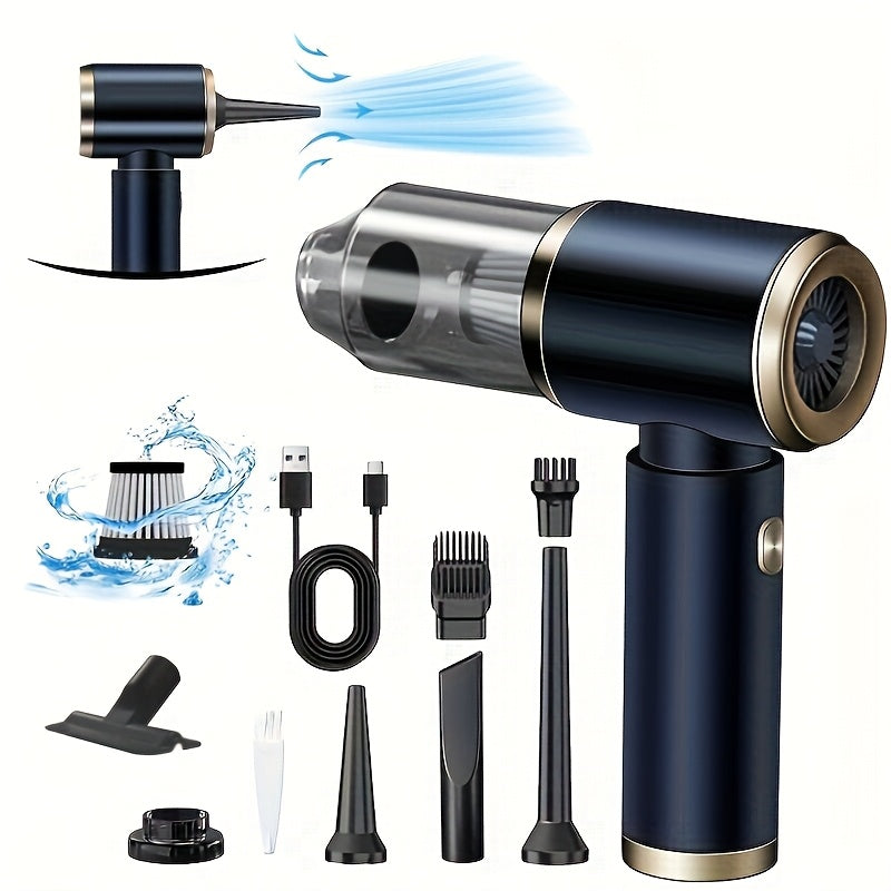 🧹 AirMax Mini – Aspirateur sans fil 2-en-1 avec souffleur et embouts multifonctions