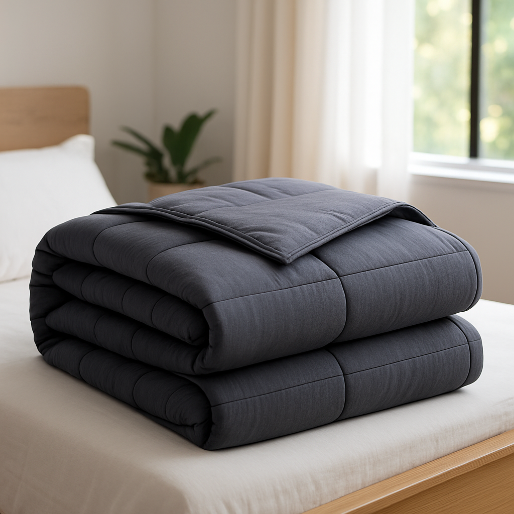🛌 ZenWeighted – Couverture Pondérée Anti-Stress pour Sommeil Réparateur
