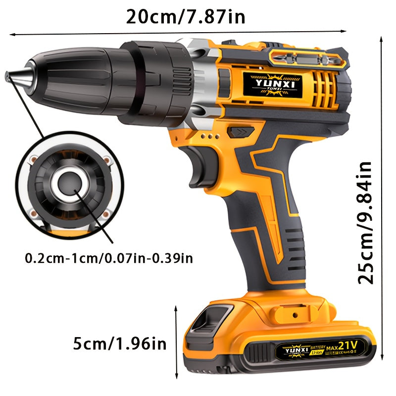 🔩 DrillPro 21V – Perceuse visseuse sans fil professionnelle avec batterie lithium et accessoires